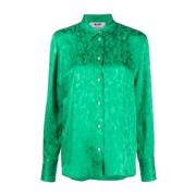 Msgm Shirts Green, Dam