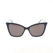 Saint Laurent Klassiska SL 384 Cat-Eye Solglasögon Black, Dam