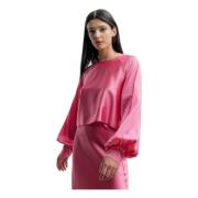 Ahlvar Gallery Ida silk blouse pink Pink, Dam