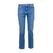 Roy Roger's Hög midja mörk tvätt slim fit jeans Blue, Herr