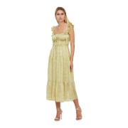 Sabina Musayev Maxi Dresses Beige, Dam