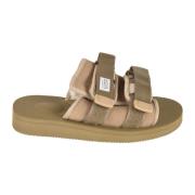 Suicoke Metallgrå Muld Sliders för Kvinnor Beige, Dam