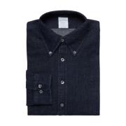 Brooks Brothers Milano Slim-Fit Sport Skjorta, Jeans, knäppt krage Blu...