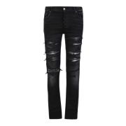 Amiri Svarta Skinny Jeans med Ripped Detaljer Black, Herr