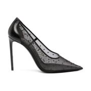 Saint Laurent Anja Kristallprydda Pumps Black, Dam