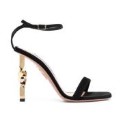 Aquazzura Svarta Twist Högklackade Sandaler Black, Dam