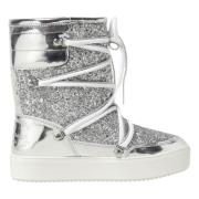 Chiara Ferragni Collection Glittrig Snösko Gray, Dam