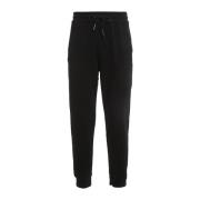 Sprayground Svarta Bomulls Sweatpants med Sharkmouth Brodyr Black, Her...