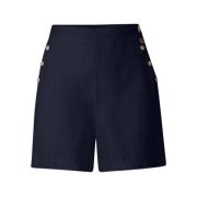 Busnel Flytande Linne Shorts Blue, Dam