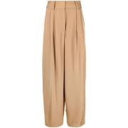 By Malene Birger Tobacco Brown Piscali Byxor Beige, Dam