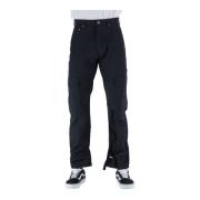 Off White Straight Trousers Blue, Herr
