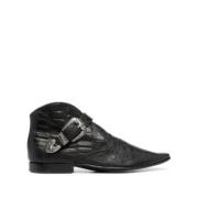 Saint Laurent Ankelboots, Läder, Stil 66760310N001000 Black, Dam