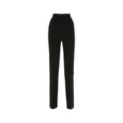 Alessandra Rich Straight Trousers Black, Dam