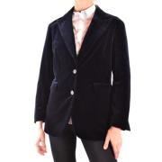 Aspesi Velvet Blazer Black, Dam