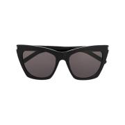 Saint Laurent New Wave SL 214 Kate Solglasögon Black, Herr