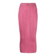 Alessandra Rich Midi Skirts Pink, Dam
