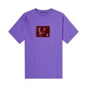 Acne Studios Lila Logo T-shirt Purple, Dam