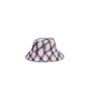 Liu Jo Quiltad Nylon Cloche Hatt White, Dam