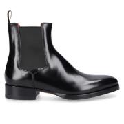 Santoni Eleganta Budapest-inspirerade Chelsea Boots Black, Herr