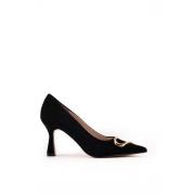 Coccinelle Svarta Mocka Häl Pumps Black, Dam