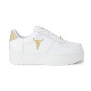 Windsor Smith Kvinnors Bianca Lädersneakers - Storlek 38 White, Dam