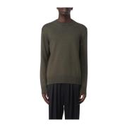 Altea Klassisk Crew Neck Sweater Green, Herr