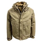 Ten C Oliv Winbreaker Anorak, Ojj, Fylld med dun Beige, Herr