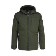 Petrol Sportig Dragkedja Huva Parka Green, Herr