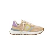 Philippe Model Antibes Sneakers - Nylon med Mockadetaljer Beige, Dam