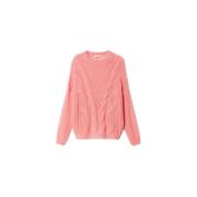 Twinset Mohair Oversized Tröja Pink, Dam