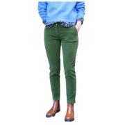 Mason's Slim New York Sammet Byxor Green, Dam