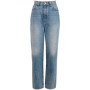 Khaite Distressed Bryce Martin Jeans Blue, Dam