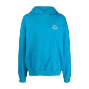 Sporty & Rich Athletics Hoodie Ho482Oc Blue, Dam