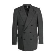 Sunflower Antracit Dubbelknäppt Blazer Gray, Herr