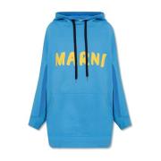 Marni Oversize Huvtröja Blue, Dam