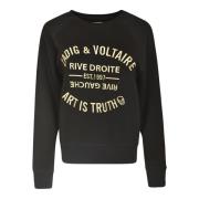 Zadig & Voltaire Ikoniskt Logotyp Bomullströja Black, Dam