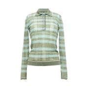 Durazzi Milano Tartan Perforerad Polo Multicolor, Dam