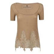 Ermanno Scervino T-Shirts Beige, Dam