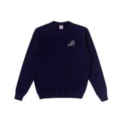 Autry Navy Icon Sweatshirt Blue, Herr