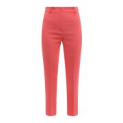 Hebe Studio Cropped Trousers Red, Dam