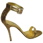 Manolo Blahnik Pre-owned Pre-owned Sandaler Yellow, Dam