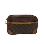 Louis Vuitton Vintage Förhandsägd Brunt Lerret Louis Vuitton Compiegne...