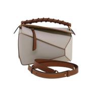 Loewe Pre-owned Pre-owned Läder handvskor Beige, Dam