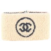 Chanel Vintage Pre-owned Canvas chanel-smycken Beige, Unisex