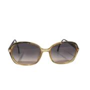 Dior Vintage Pre-owned Plast solglasgon Yellow, Dam