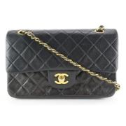 Chanel Vintage Andrahands Axelväska Black, Dam