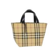 Burberry Vintage Pre-owned Nylon handvskor Beige, Dam