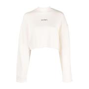 Halfboy Crew Neck Tröjor/Stickat Beige, Dam