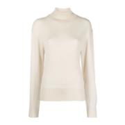 Lemaire Krämig Gul Seamless Turtleneck Tröja Beige, Dam