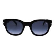 Eyewear by David Beckham Rektangulära svarta solglasögon Black, Herr